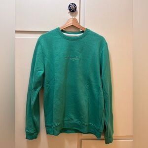 Los Angeles Embroidered Crewneck Sweater - Teal Green